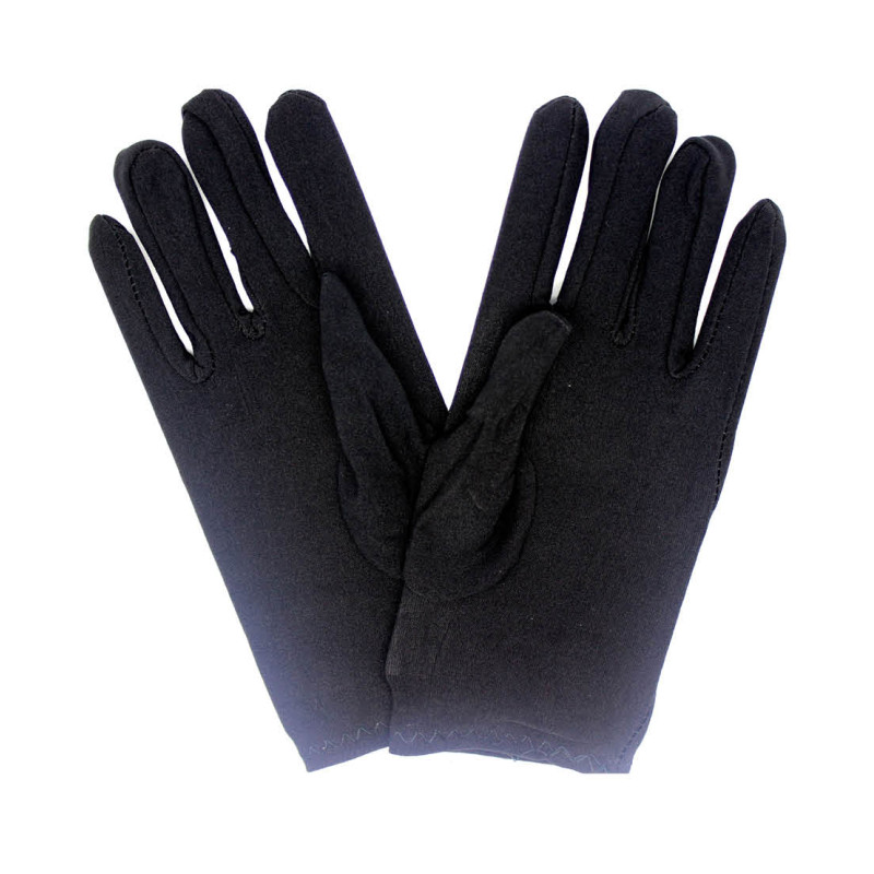 Short Black Gloves