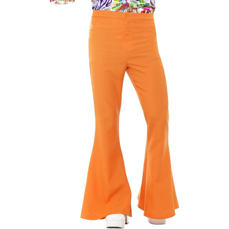 Disco Flare Orange Pants Adult Costume