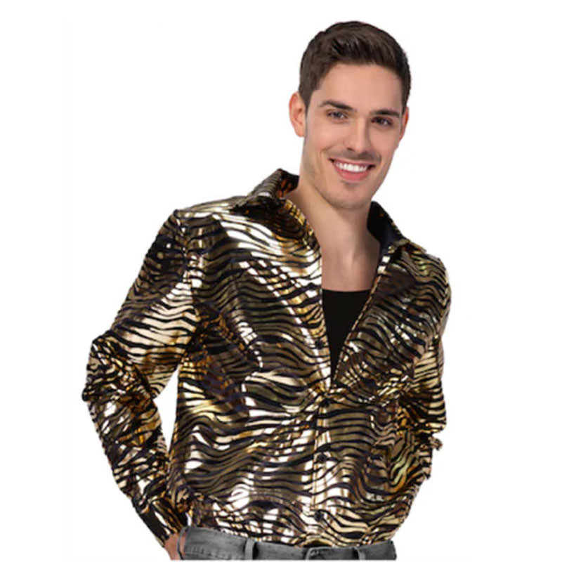 Disco Tiger Shirt Adult Costume