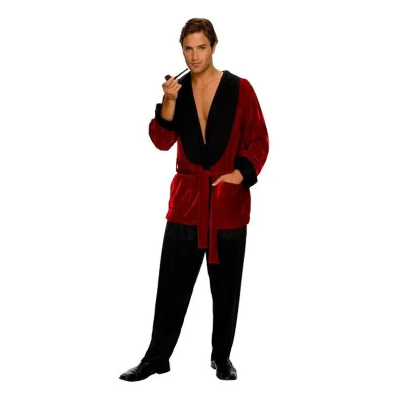 Smoking Jacket Red Heff Adult Costume