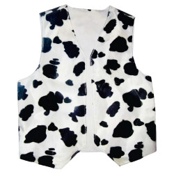 Cow Print Cowboy Vest Adult...