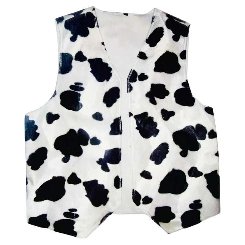 Cow Print Cowboy Vest Adult costume