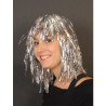 Silver Tinsel Wig