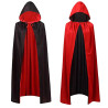 Hooded Reversible Satin Cape Adult Costume