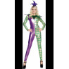 Mardi Gras Harlequin Jester Adult Costume