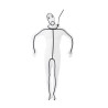 Hangman Skin Suit Adult Costume