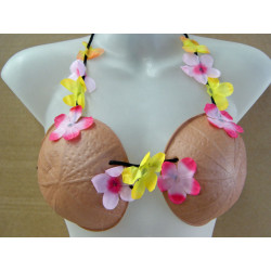 Hawaiian Flower Coconut Bra