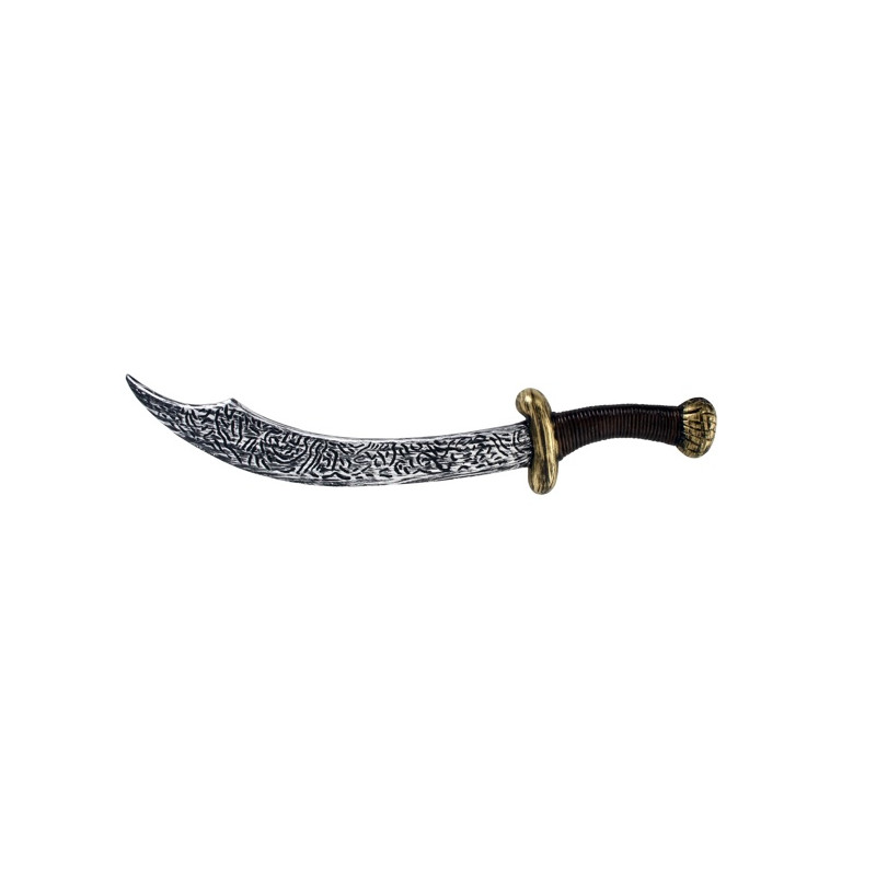 Curved Dagger with Textured Blade