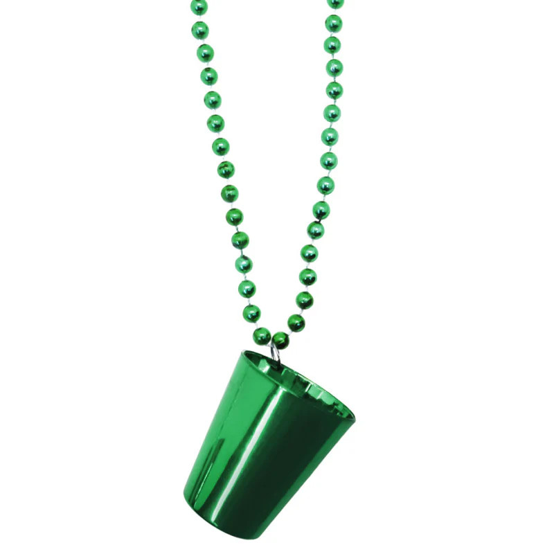 St Pats Shot Glass Necklace