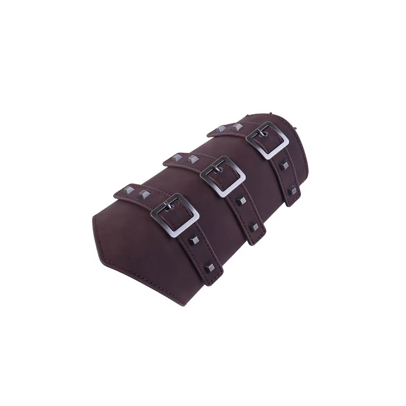 Medieval Brown Studded Gauntlet