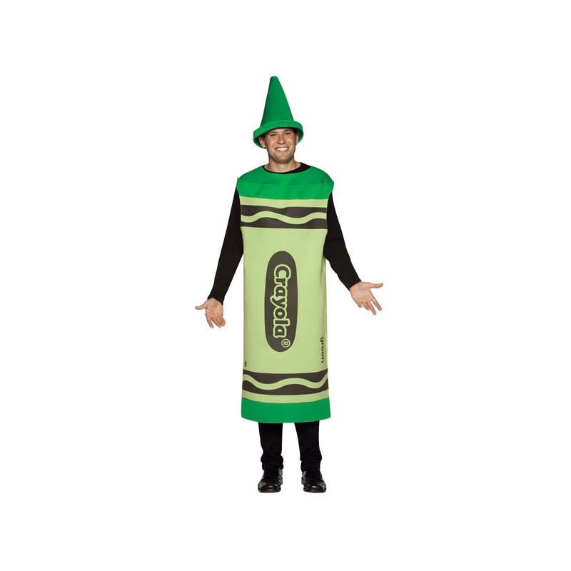 Green Crayon Adult Costume