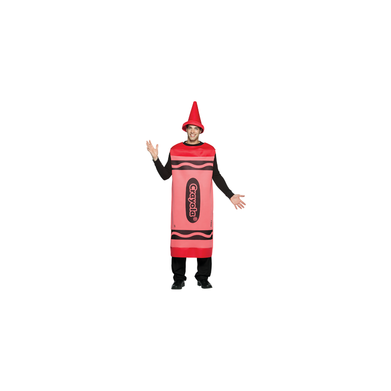 Red Crayon Adult Costume