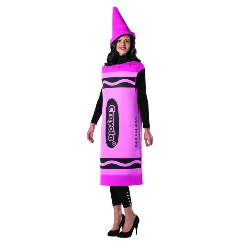 Pink Crayon Adult Costume