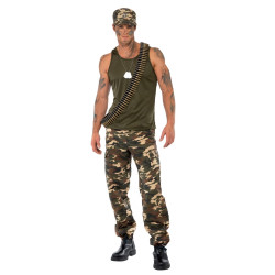 Khaki Camo  Adult Costume