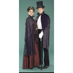 Black Velvet Cloak Adult Costume