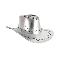 Silver Cowboy Hat