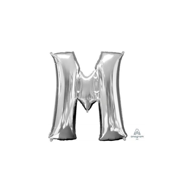 Anagram 34" Foil Silver Letter M