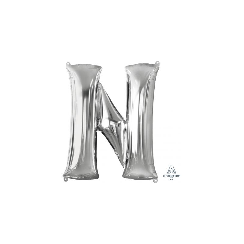 Anagram 34" Foil Silver Letter N