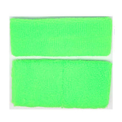 Sweatband Set Lime Green