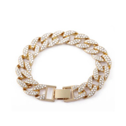 Hip Hop Diamond Gold Bracelet