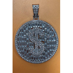 Hip Hop Dollar Bling Necklace